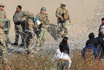 Scene of militarism from the US/Mexico border (photo provided by the author)